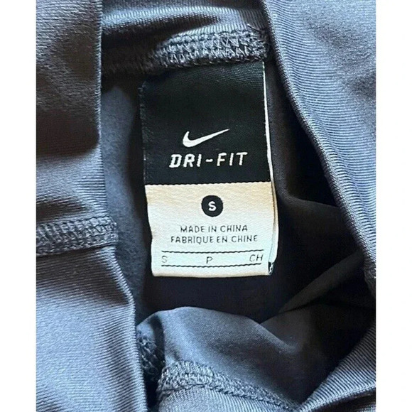 Nike Dri Fit Maternity Cropped Jogger Leggings Dark Gray Size Small High Waisted - Picture 2 of 5